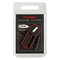 Трубочка силиконовая Волжанка Silicone Sleeves 3 мм (10шт/уп) Brown