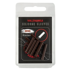 Трубочка силиконовая Волжанка Silicone Sleeves 3 мм (10шт/уп) Brown