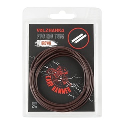 Трубка - противозакручиватель Волжанка PVC Rig Tube 1 мм (2 метра) Brown