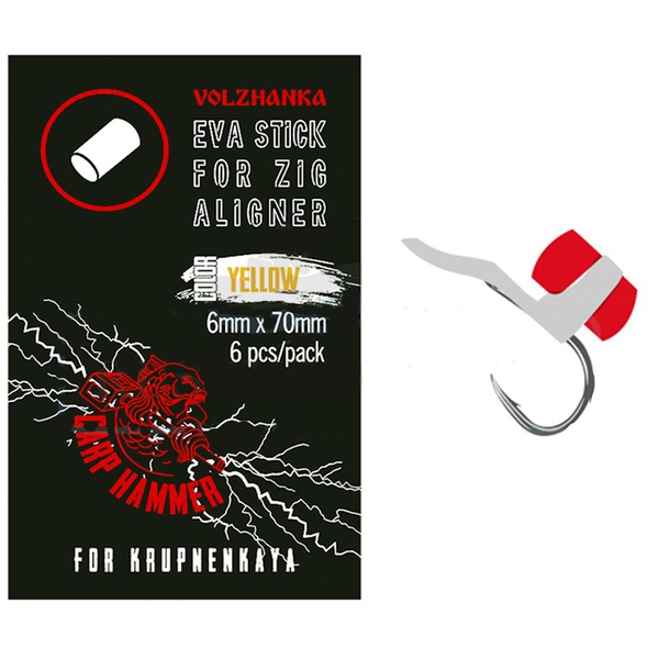 EVA для Зиг Риг Волжанка Eva Stick for Zig Aligner 6 мм × 70 мм (6 шт/уп) Black