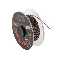 Материал поводочный Волжанка CreaLink (20м, без оплетки) Brown, 25 LB