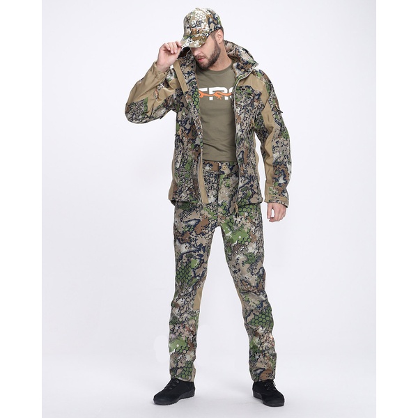 Костюм Тритон Chameleon Pro -5 (SoftShell) Forest Green/Бежевый