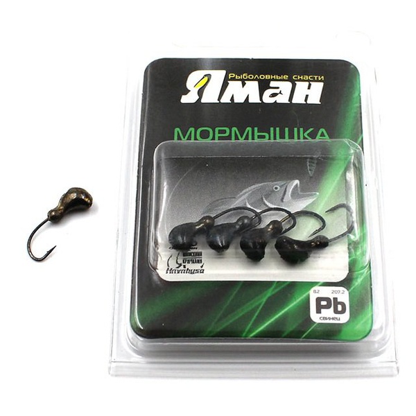 Мормышка свинцовая Яман Муравей с отверстием Коричневый