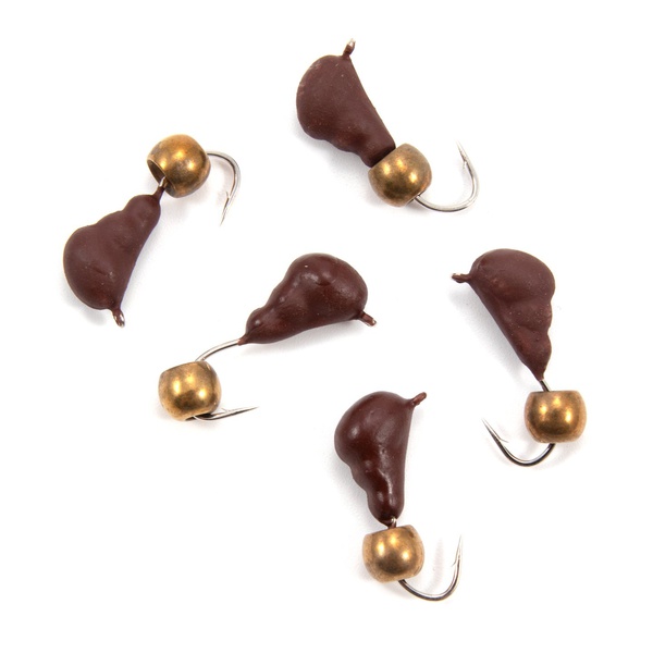 Мормышка безнасадочная Яман Муравей с ушком Матовый шоколад, Шарик латунный