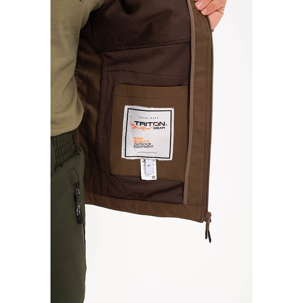 Жакет Тритон Ridge (SoftShell) Коричневый