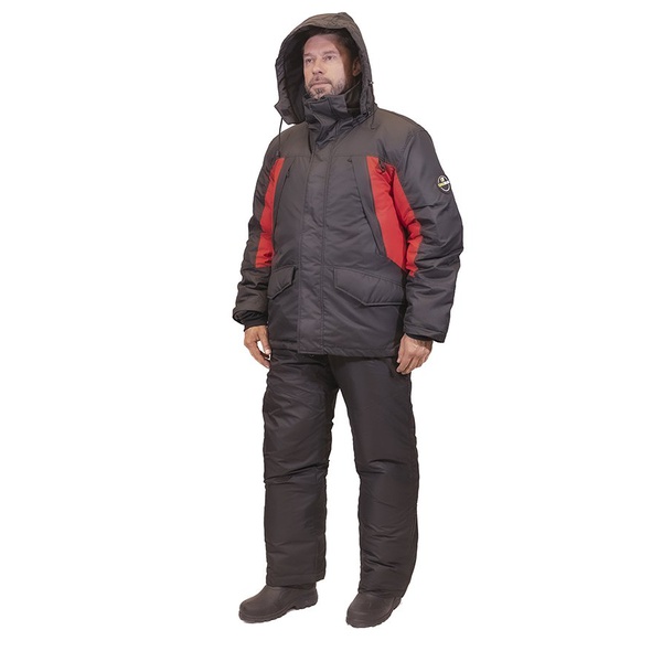 Костюм поплавок OneRus Фишер -45°С (Таслан) Чёрный/Красный