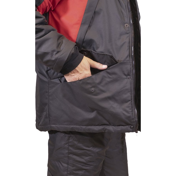 Костюм поплавок OneRus Фишер -45°С (Таслан) Чёрный/Красный