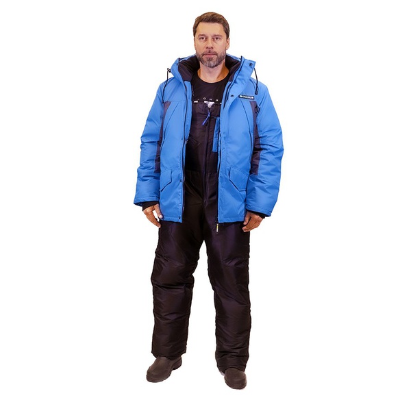 Костюм поплавок OneRus Фишер -45°С (Таслан) Синий/Чёрный