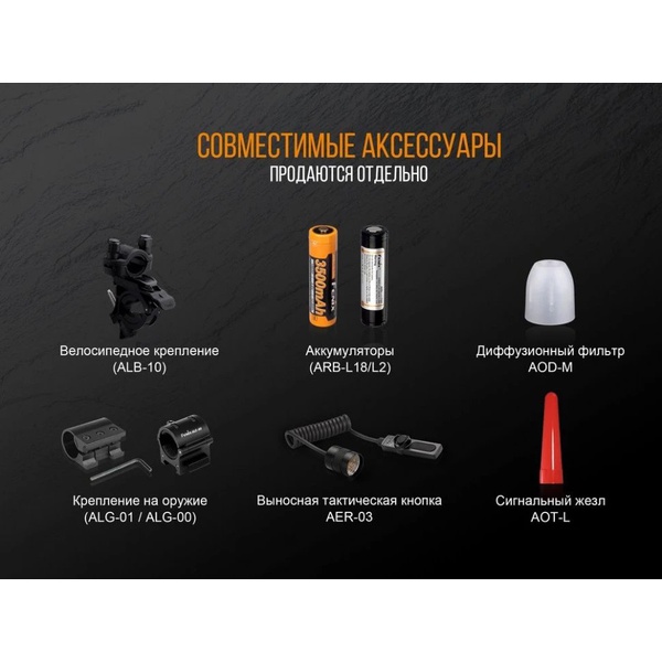 Комплект Fenix TK25UV + акумулятор 3500 + зарядное устройство ARE-X1plus