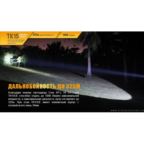 Комплект Fenix TK15UE2016 + акумулятор 3500 + зарядное устройство ARE-X1plus серый