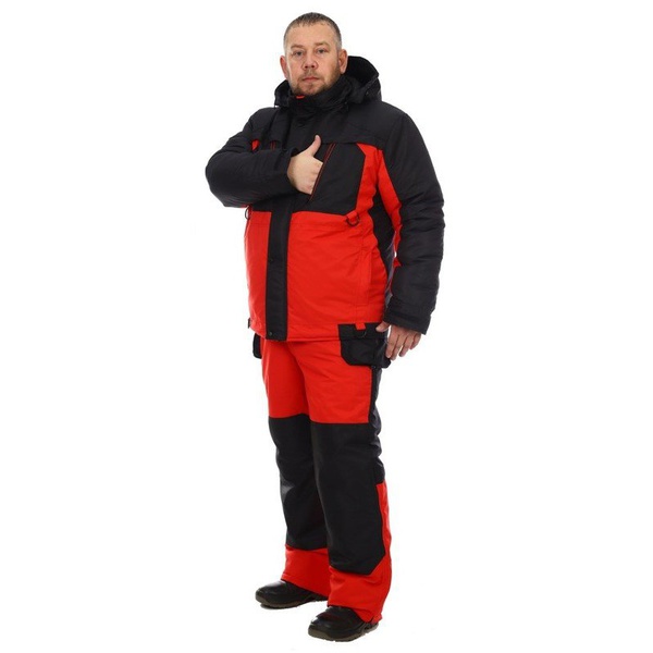 Костюм зимний Горизонт Грант Чёрно-красный