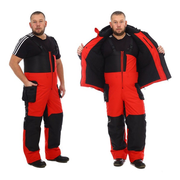 Костюм зимний Горизонт Грант Чёрно-красный