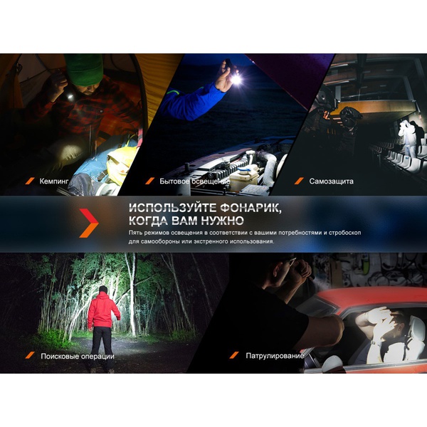 Фонарь тактический Fenix PD35R EDC/Tactical, 1700 Lm