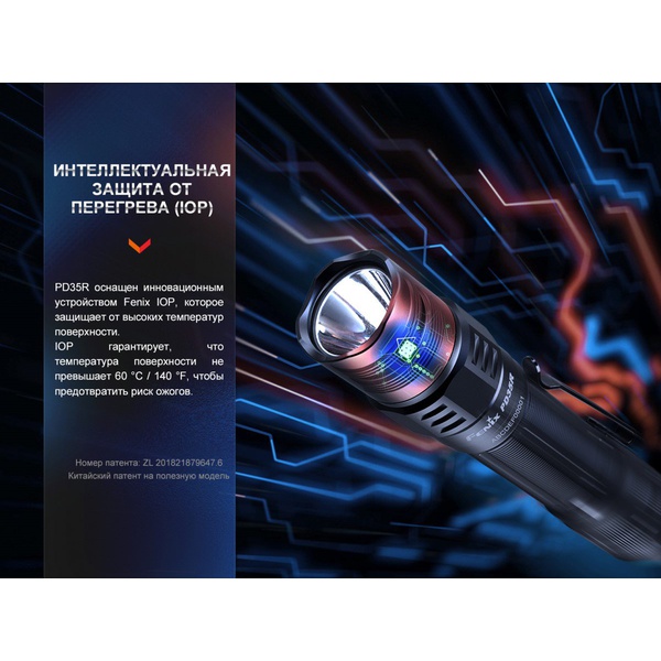 Фонарь тактический Fenix PD35R EDC/Tactical, 1700 Lm