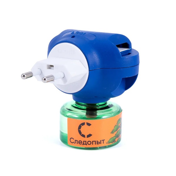 Репеллент от комаров, комплект фумигатор+флакон с жидкостью 60 дней. Следопыт, без запаха