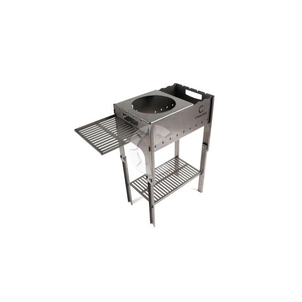 Мангал складной Следопыт PF-GR-23 со столиком и подставкой под казан (в сумке)