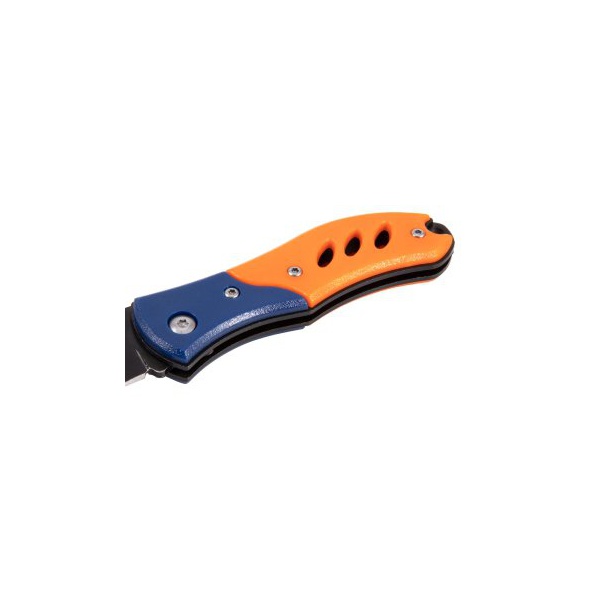 Нож туристический Следопыт PF-PK-32 оранжево-синяя ручка