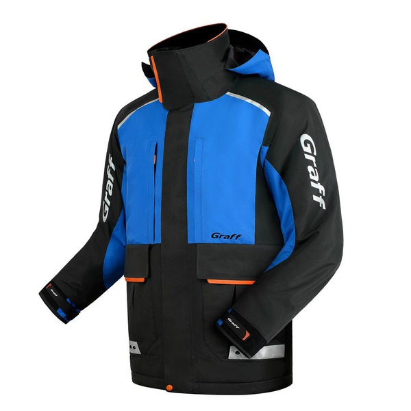 Костюм зимний Graff 215-О-В-15 (поплавок) Сине-чёрный