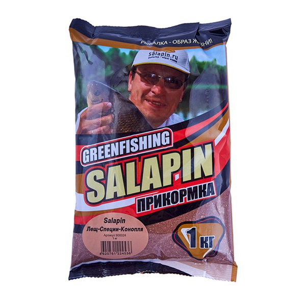 Прикормка GF Salapin 1 кг Лещ Специи-Конопля