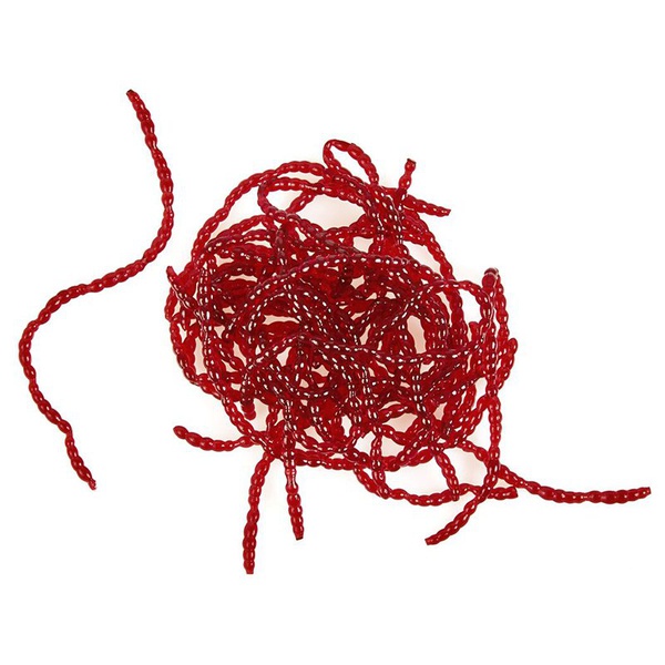 Насадки искусственные съедобные Lucky John Pro Series Extra Blood Worm мотыль 200 шт