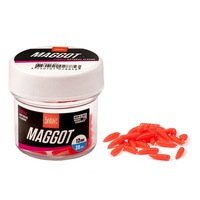 Насадки искусственные съедобные Lucky John Pro Series Maggot Red, опарыш 12мм 30шт