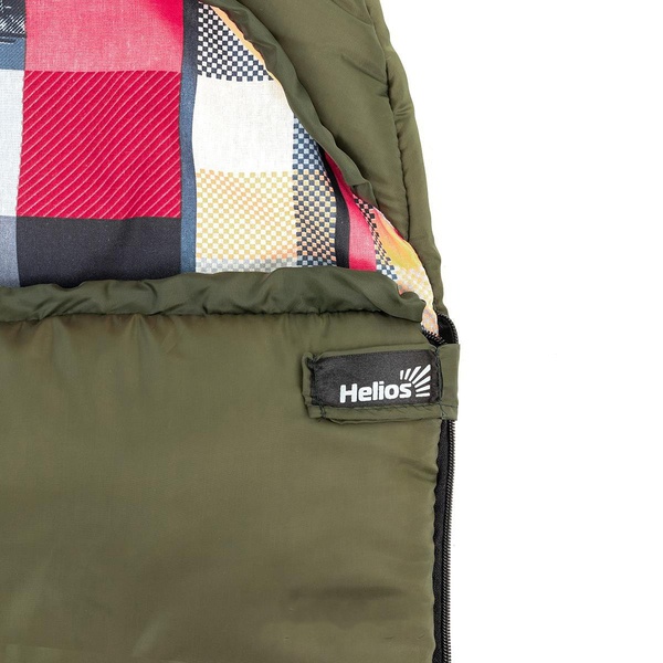 Спальный мешок Helios Olympus (210x70 см) зеленый/город, 200 гр/м²