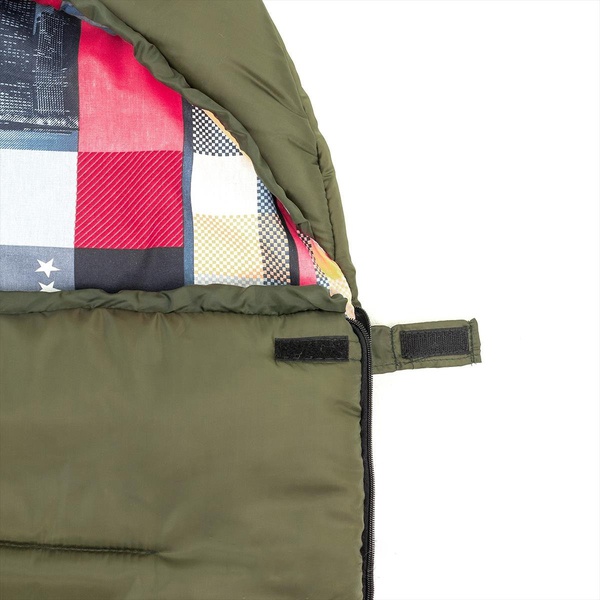 Спальный мешок Helios Olympus (210x70 см) зеленый/город, 300 гр/м²