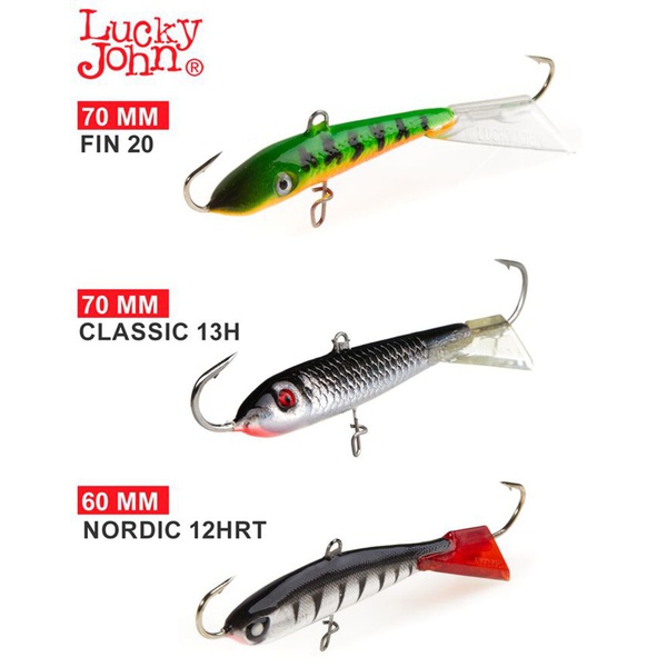 Набор балансиров Lucky John без тройника 3шт Mix7