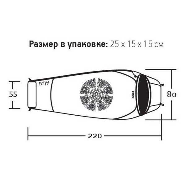 Спальный мешок Nova Tour Алтай Зеленый/Салатовый