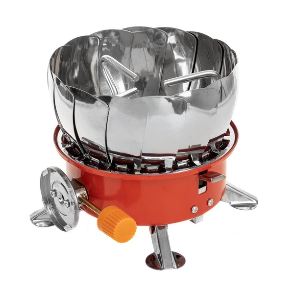 Плита газовая Helios HS-PM-166 (мини, в чехле, с ветрозащитой)