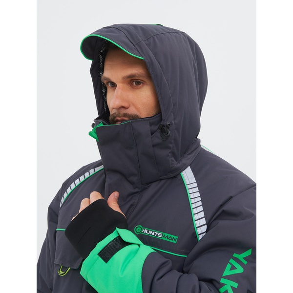 Костюм зимний Huntsman Yakutia (тк. Galaxy Breathable) Тёмно-серый