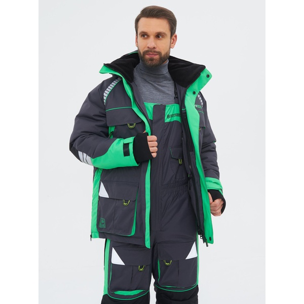 Костюм зимний Huntsman Yakutia (тк. Galaxy Breathable) Тёмно-серый