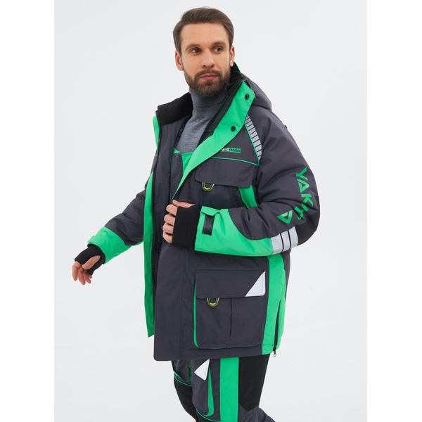 Костюм зимний Huntsman Yakutia (тк. Galaxy Breathable) Тёмно-серый