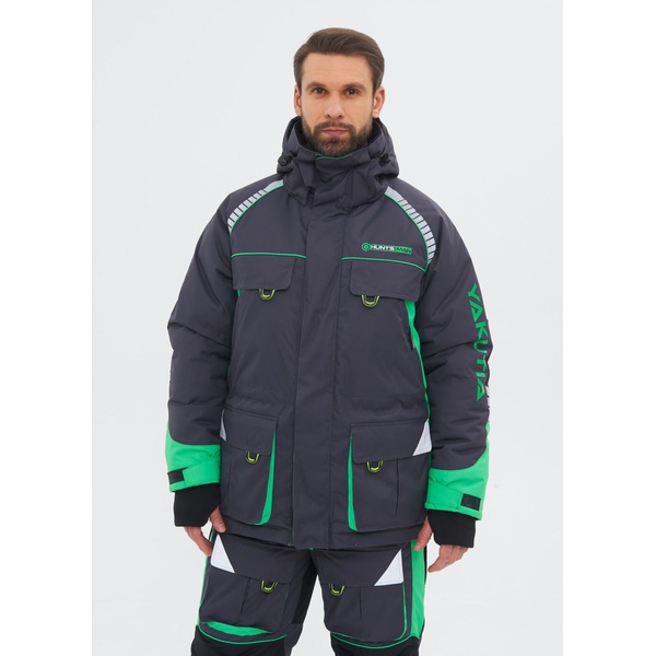 Костюм зимний Huntsman Yakutia (тк. Galaxy Breathable) Тёмно-серый