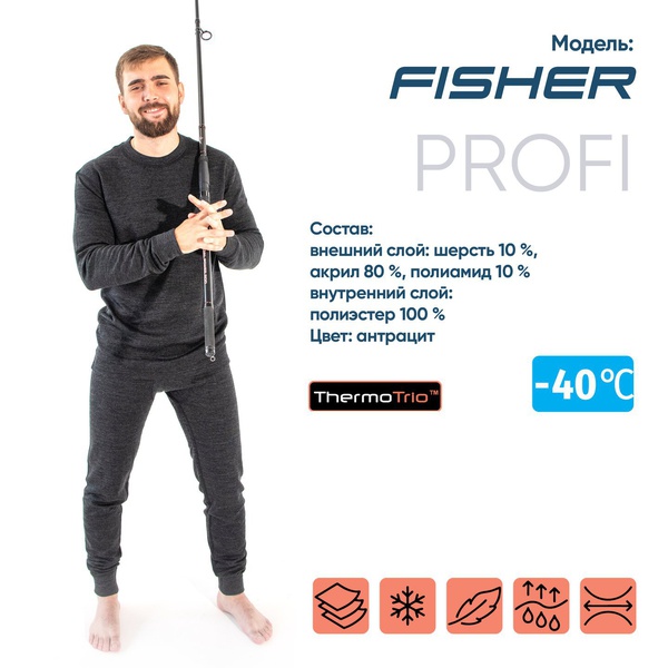 Термобелье Следопыт Fisher (до -40С°)