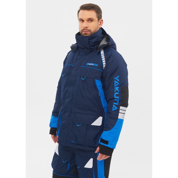 Костюм зимний Huntsman Yakutia (тк. Galaxy Breathable) Тёмно-синий