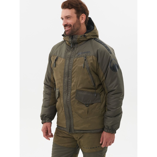 Костюм зимний Huntsman Горка-Люкс Хаки, тк. Breathable Camo