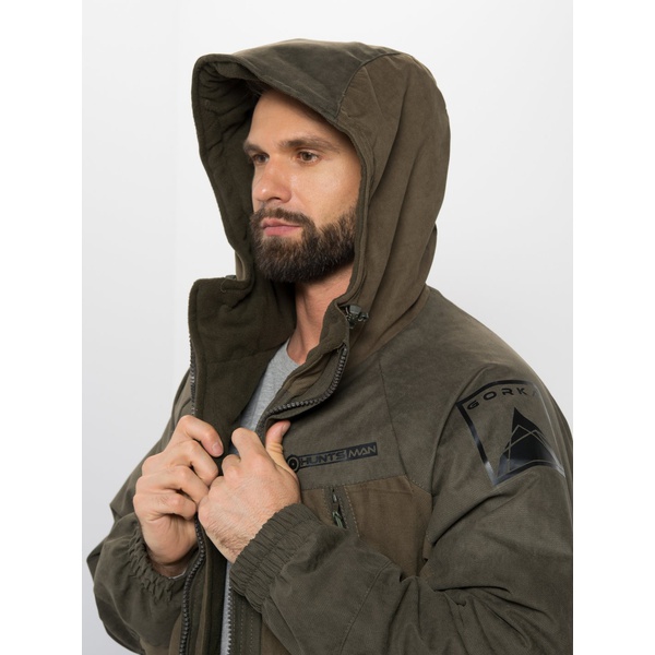 Костюм зимний Huntsman Горка-Люкс Хаки, тк. Breathable Camo