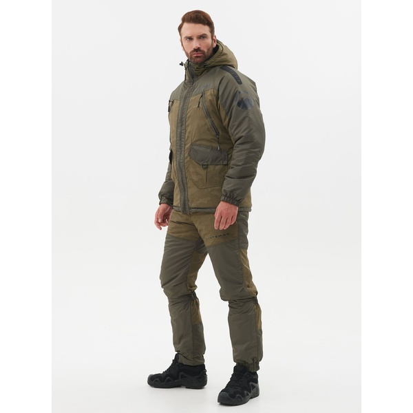 Костюм зимний Huntsman Горка-Люкс Хаки, тк. Breathable Camo