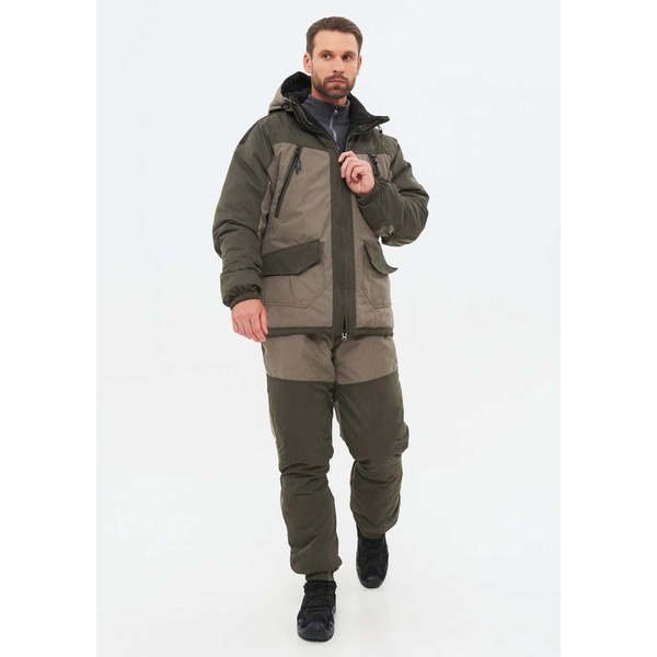 Костюм зимний Huntsman Горка-Люкс Хаки, тк. Исландия