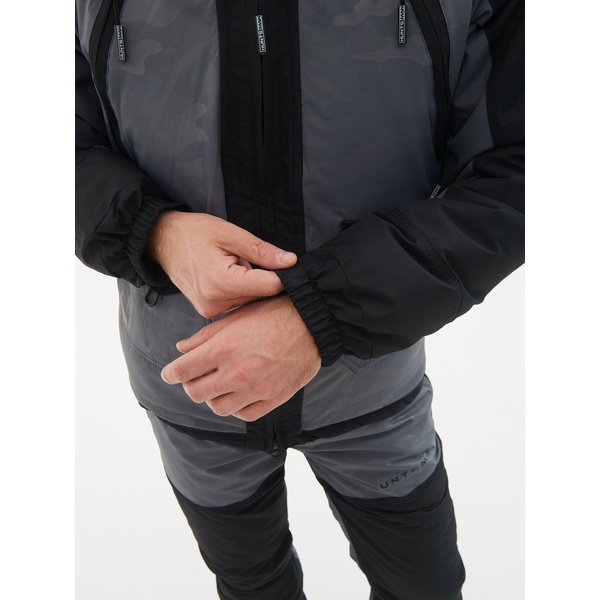 Костюм зимний Huntsman Горка-Люкс Серый, тк. Breathable Camo