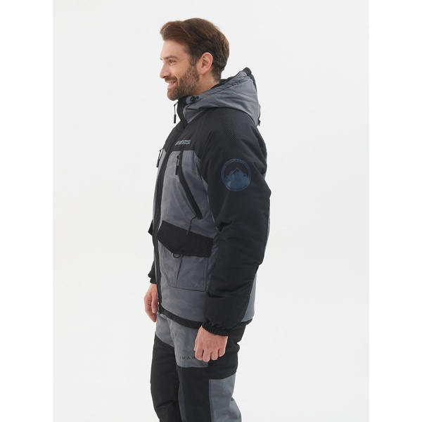 Костюм зимний Huntsman Горка-Люкс Серый, тк. Breathable Camo