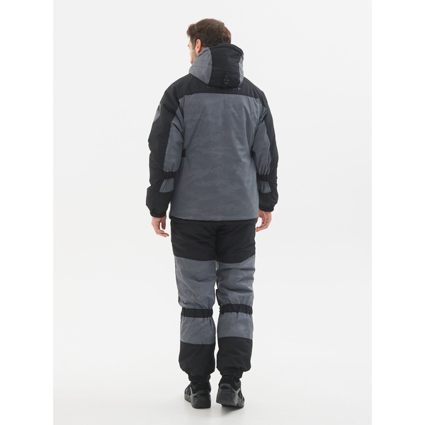 Костюм зимний Huntsman Горка-Люкс Серый, тк. Breathable Camo