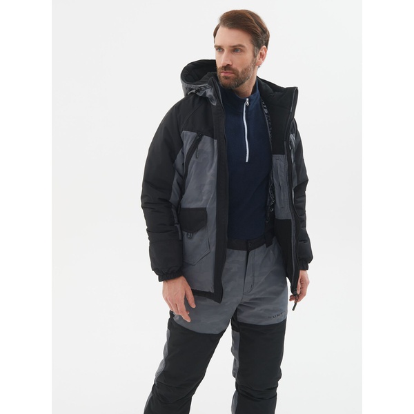 Костюм зимний Huntsman Горка-Люкс Серый, тк. Breathable Camo