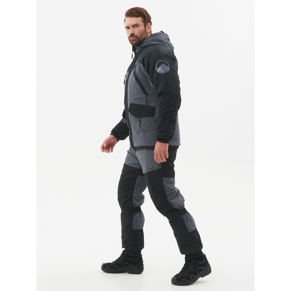 Костюм зимний Huntsman Горка-Люкс Серый, тк. Исландия