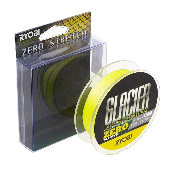 Шнур Ryobi Glacler Zero yellow (120 м) 0.234 мм
