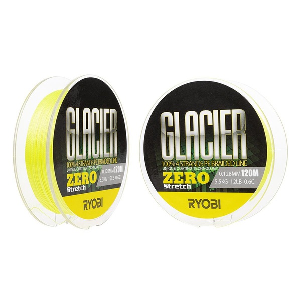 Шнур Ryobi Glacler Zero yellow (120 м) 0.234 мм