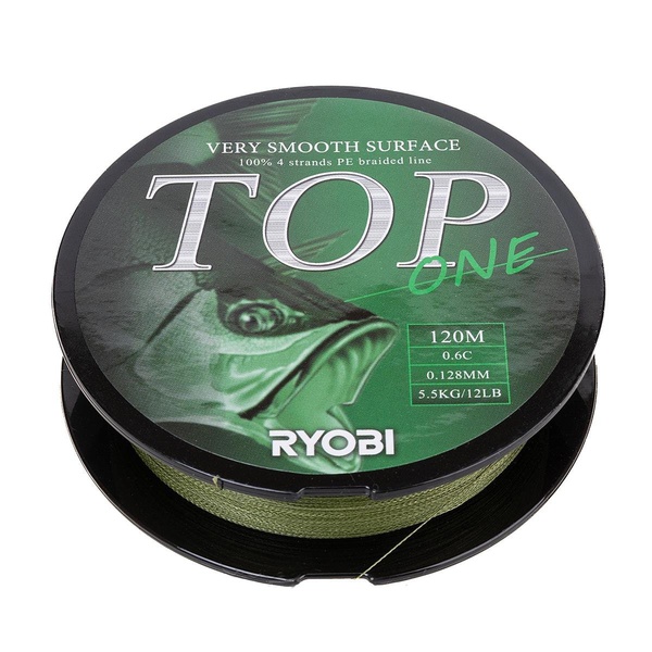 Шнур Ryobi Top PE4X Dark green (120 м) 0,105 мм