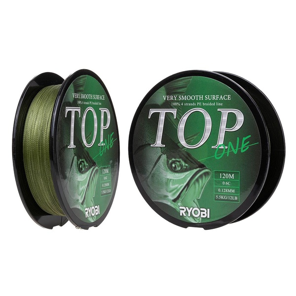 Шнур Ryobi Top PE4X Dark green (120 м) 0,105 мм