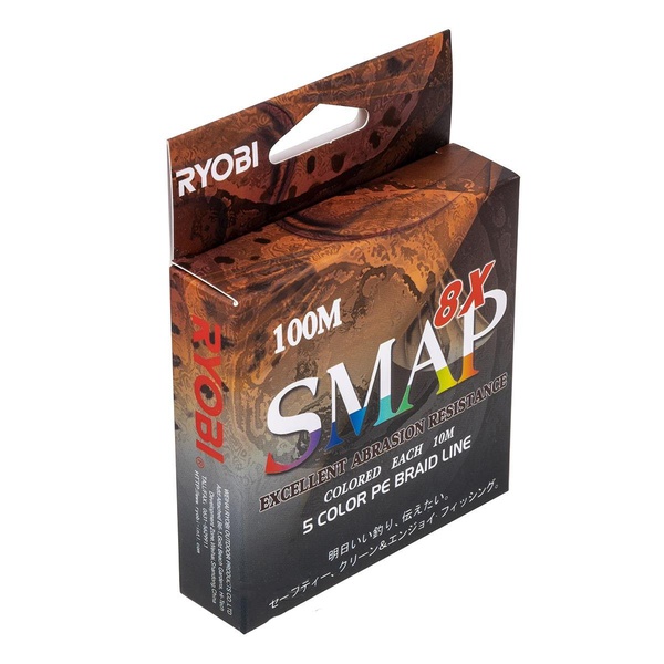 Шнур Ryobi Smap PE8X Multi Colour (100 м) 0,285 мм